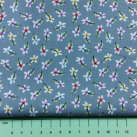 Fabric by the Metre - 440 Floral - Grey